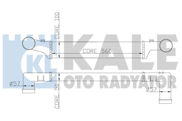 KALE OTO RADYATÖR Kompressoriõhu radiaator 347400